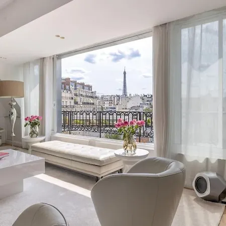 Palais Prive Luxe Vue Tour Eiffel Confort Exclusif Daire Paris